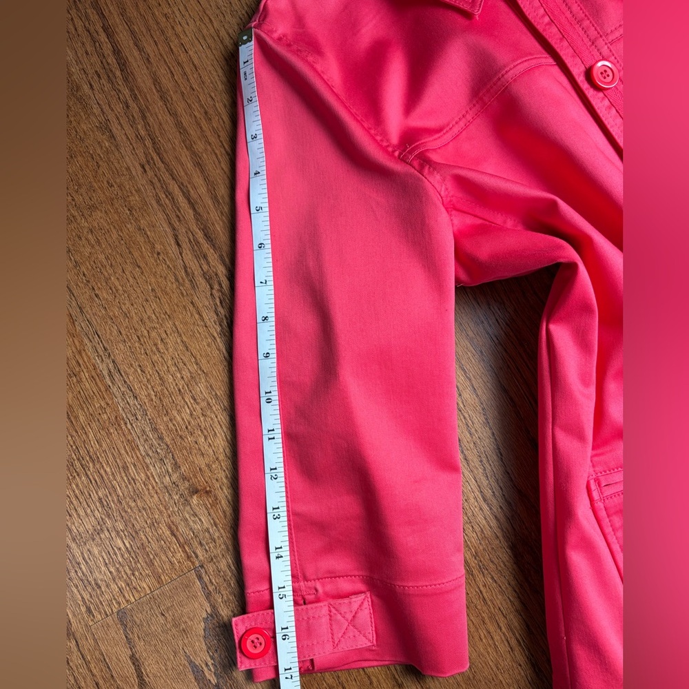 Koret Ladies Hot Pink 3/4 Sleeve Jacket. Size: 8 Medium - Picture 7 of 8